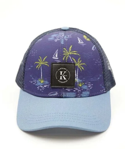 Casquette tropical jaune