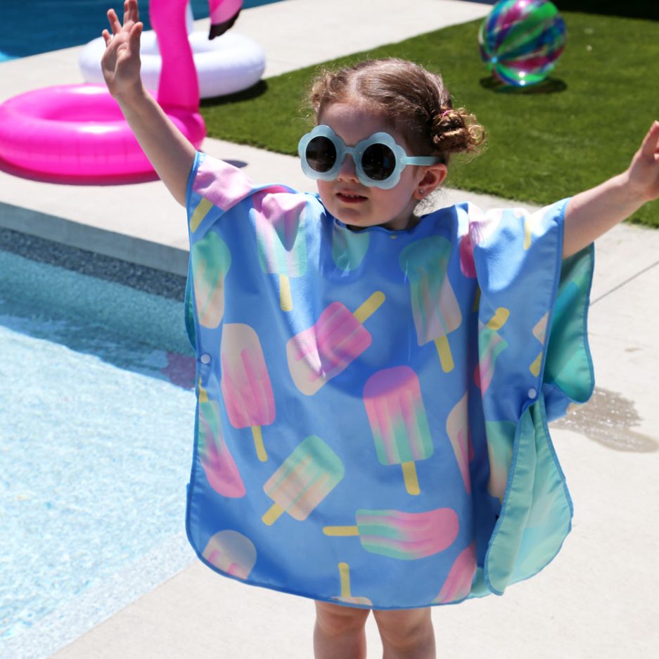 Poncho pour enfant en microfibre - Popsicle