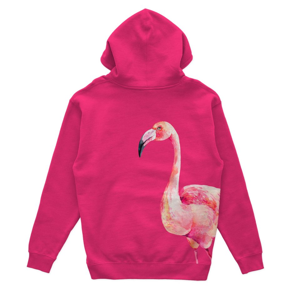 Hoodie flamant rose