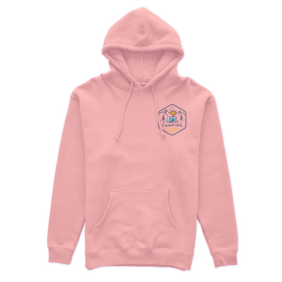 Hoodie camping rose