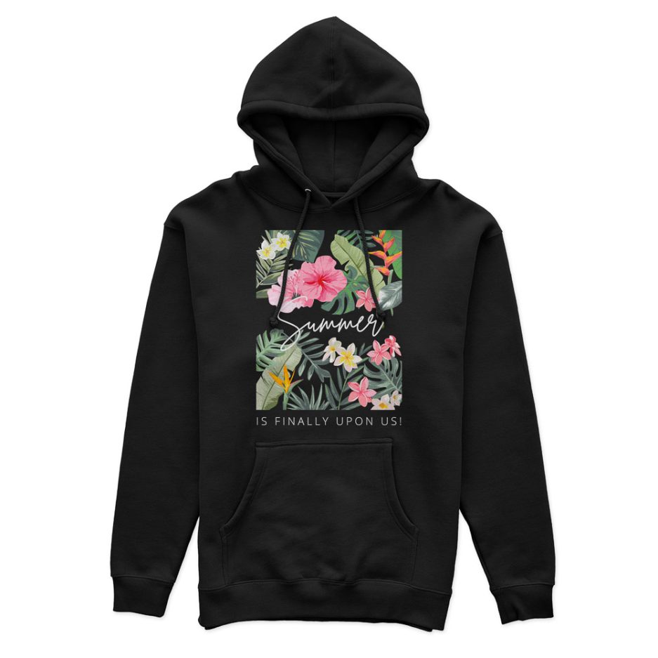 Hoodie fleur verte