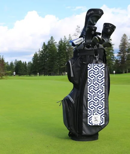 Serviette de golf en microfibre élégant marine