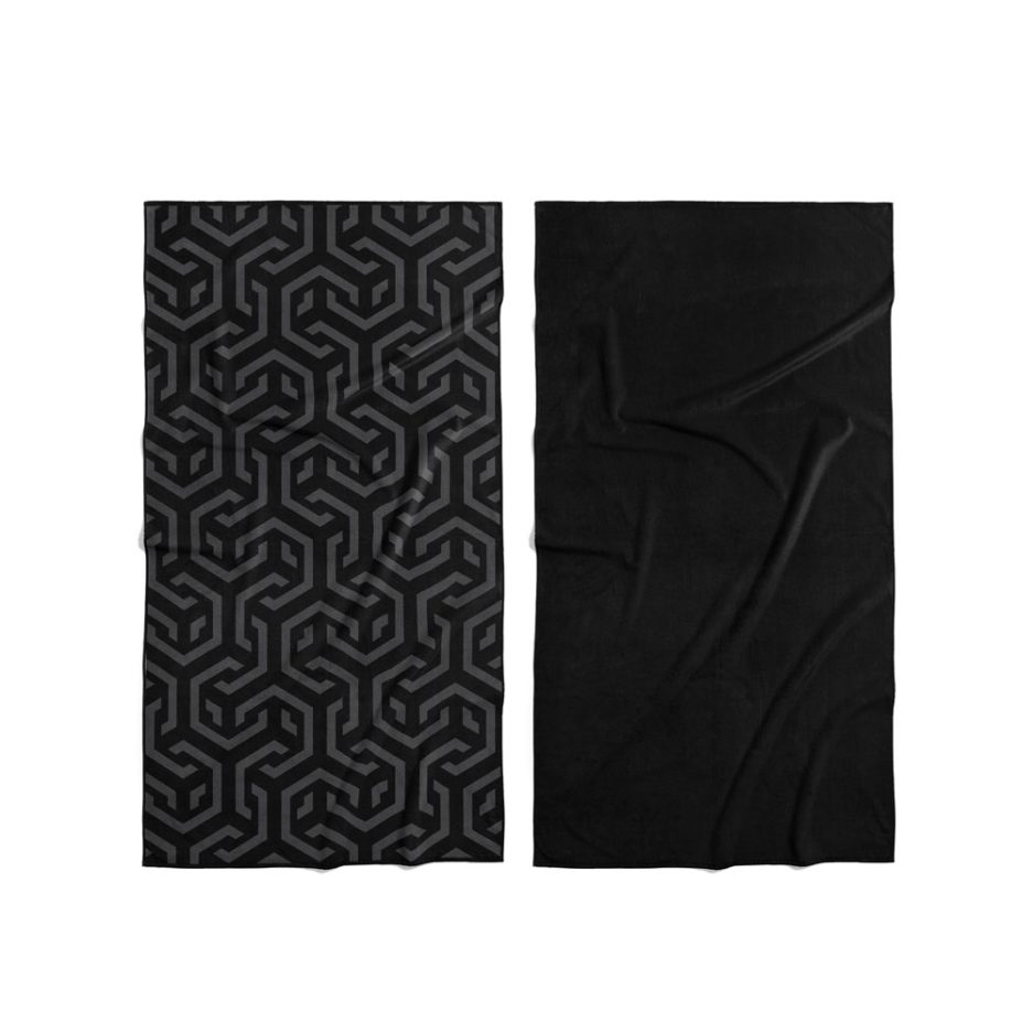 Serviette de sport en microfibre - Noir élégant