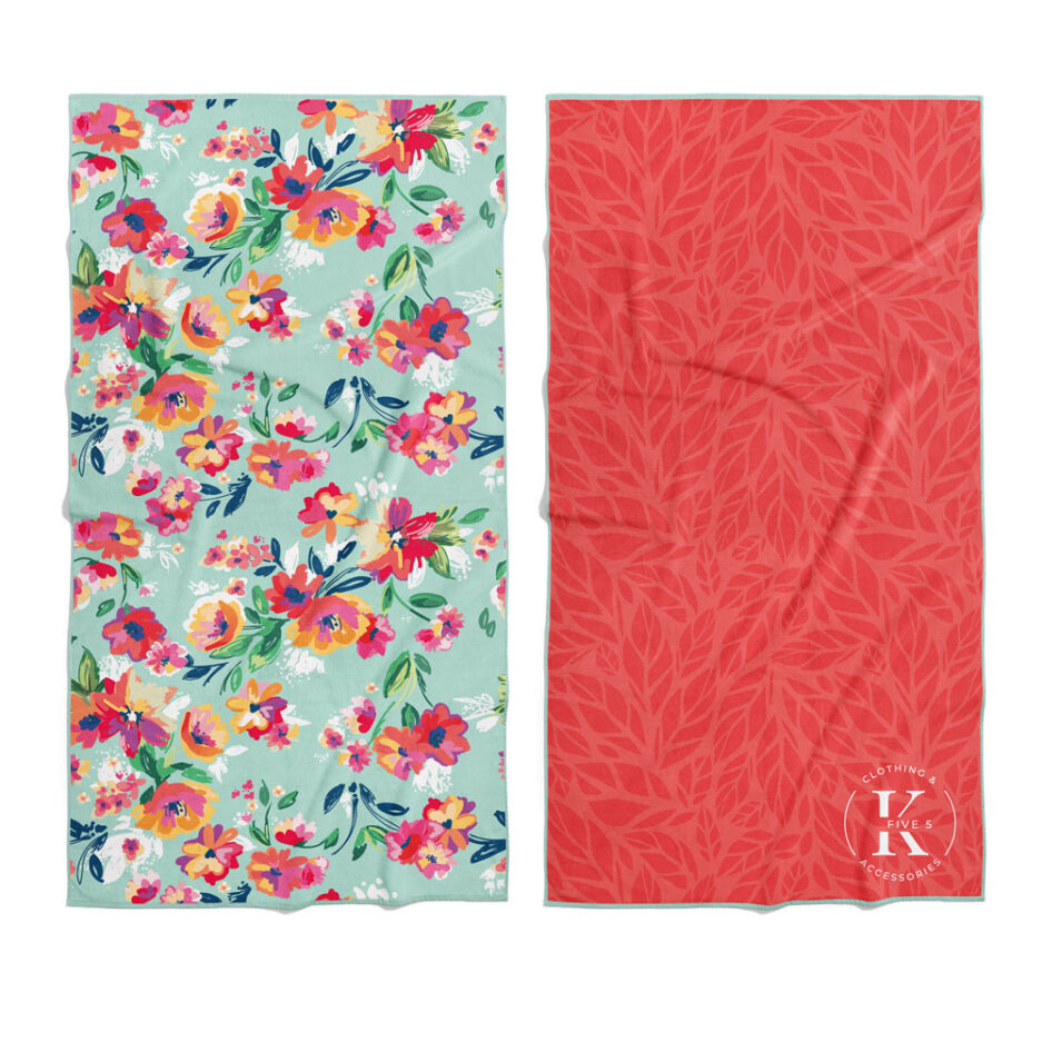 Serviette en microfibre fleur de printemps