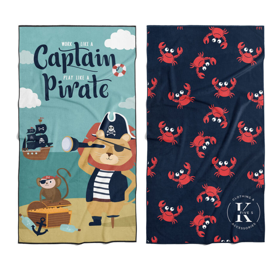 Serviette en microfibre pirate