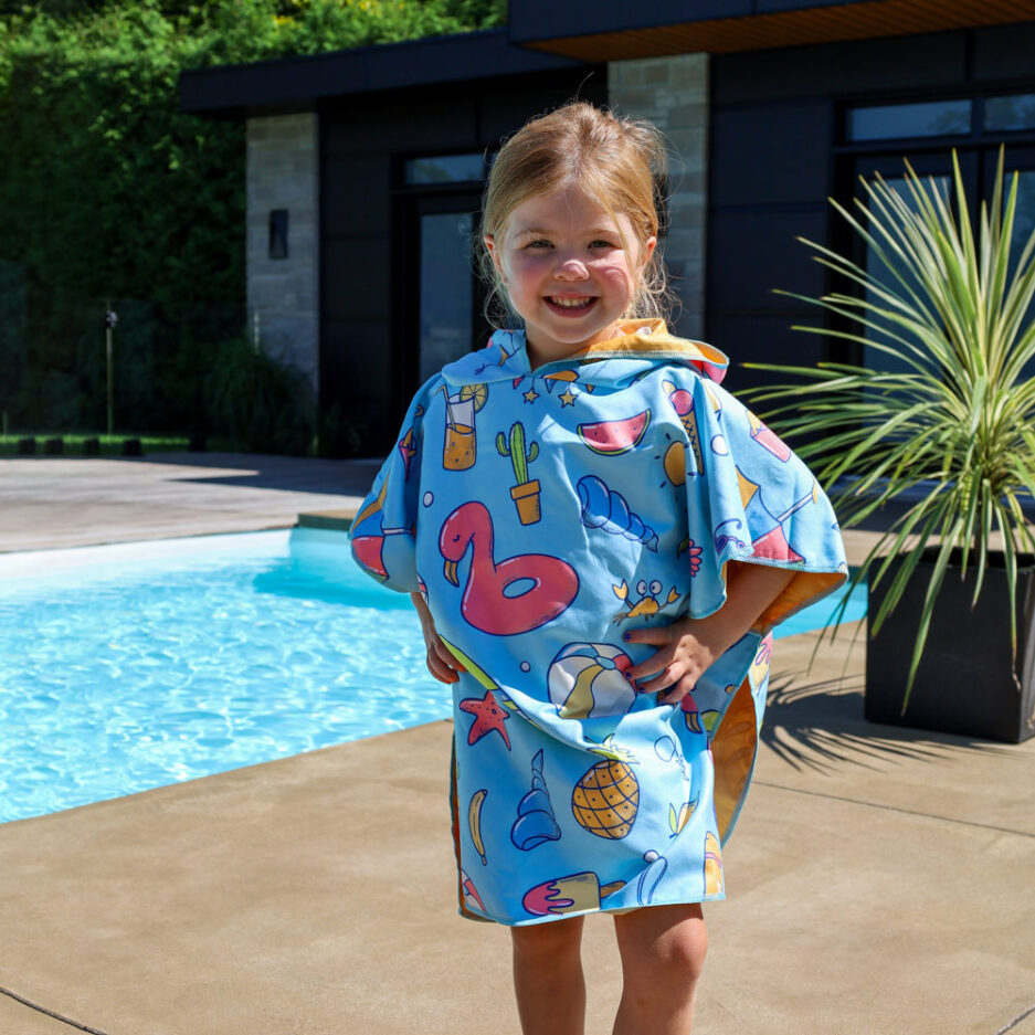 Poncho en microfibre pour enfant - Destination soleil