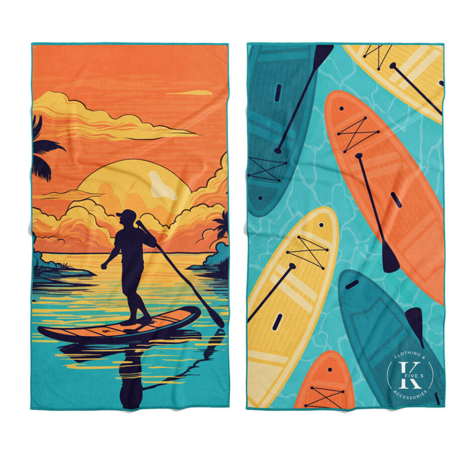 Serviette en microfibre - Journée en paddleboard