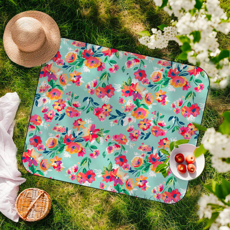 Serviette en microfibre XXL - Fleur de printemps