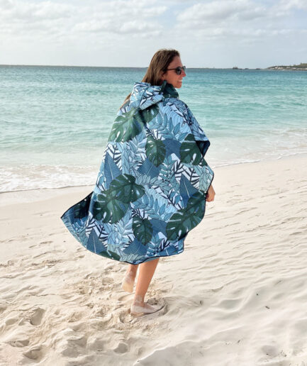 Poncho adulte – Émeraude sauvage