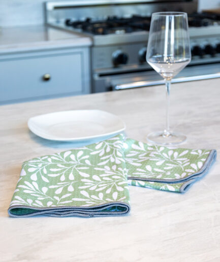 Linge vaisselle gaufré - Doux Feuillage