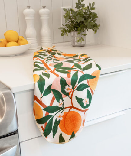 Linge à vaisselle - Pêche sucrée - Lisse