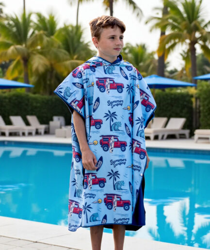 Poncho adolescent planche et soleil