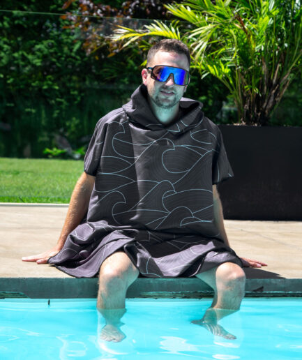 Poncho adulte - Sombre océan