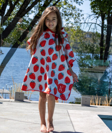 Poncho enfant – Fraise à gogo