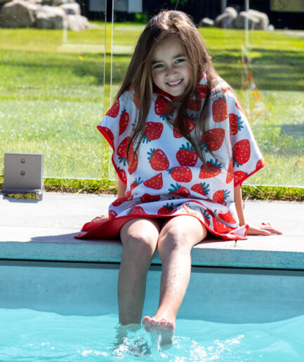 Poncho enfant – Fraise à gogo