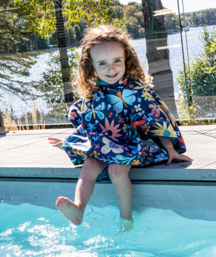 Poncho enfant – Papillon