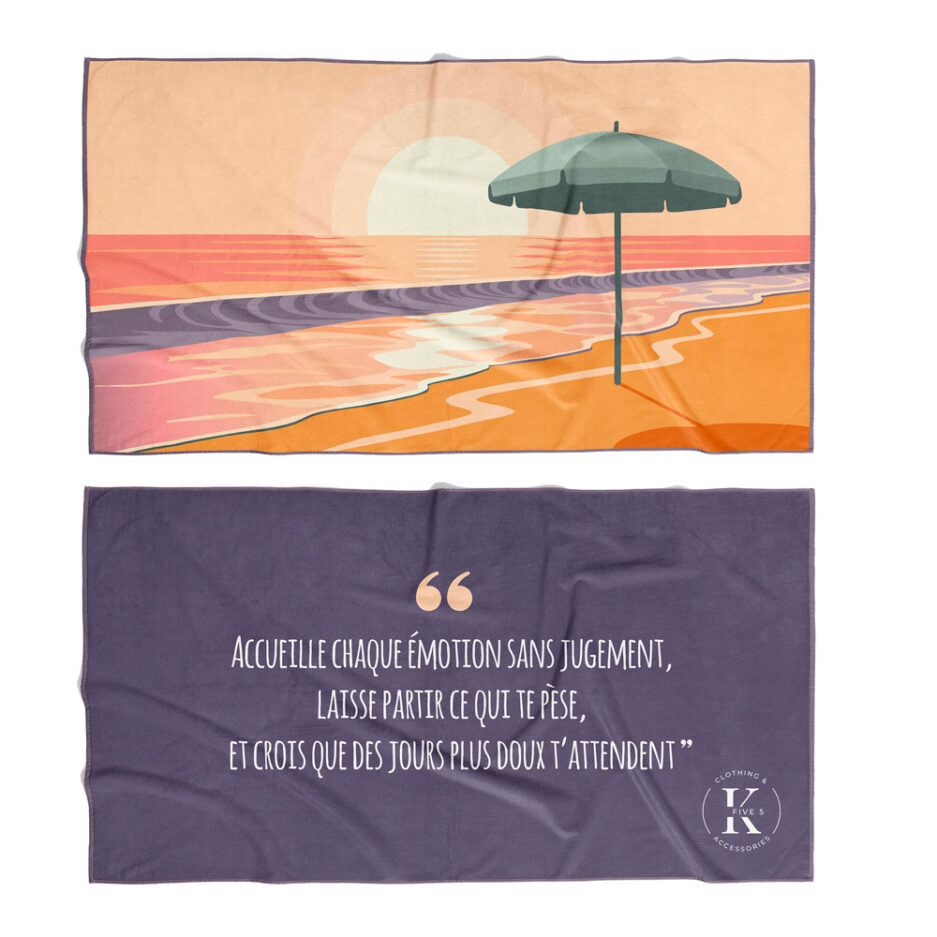Serviette bord de mer