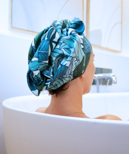 Serviette cheveux émeraude sauvage