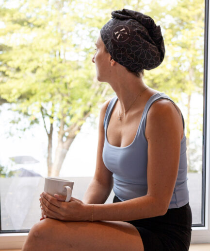 Serviette cheveux Noir sobre