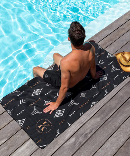 Serviette de plage - L'étoile du cowboy