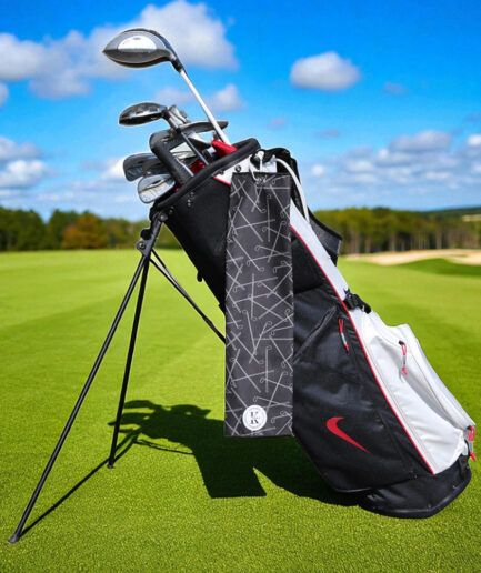 Serviette de golf - Bâton de golf
