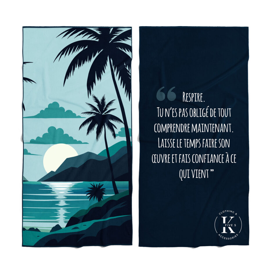 Serviette de plage - Horizon paisible