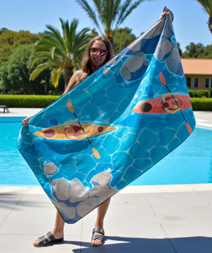 Serviette kayak en nature