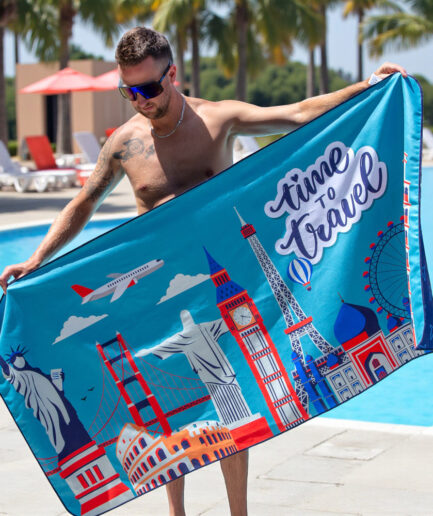 Serviette merveilles du monde