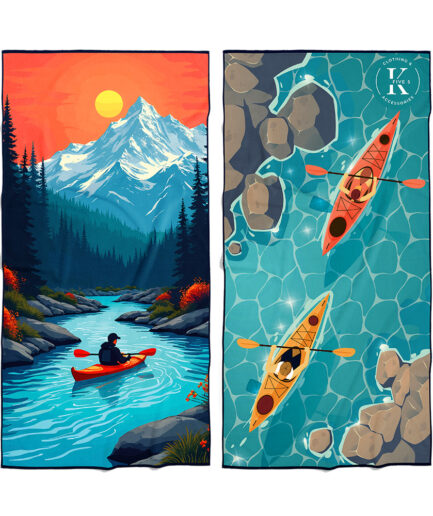 Serviette en microfibre - Kayak en nature