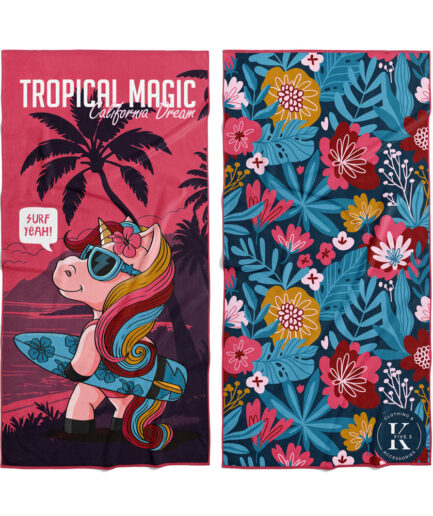 Serviette en microfibre - Licorne magique