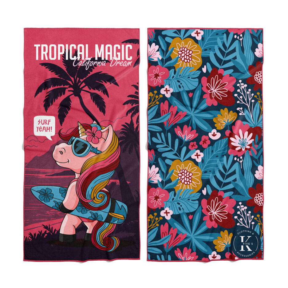 Serviette en microfibre - Licorne magique