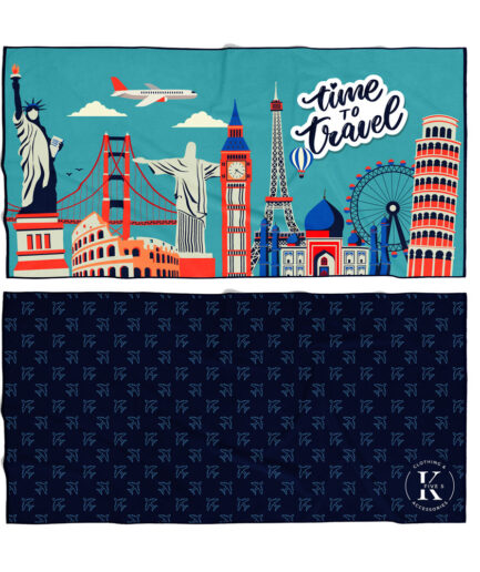 Serviette en microfibre - Merveilles du monde