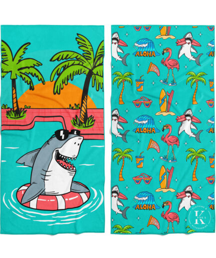 Serviette en microfibre - Party requin