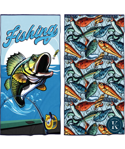 Serviette en microfibre - Poisson coloré