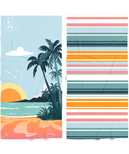 Serviette en microfibre - Soleil couchant