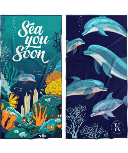 Serviette en microfibre - Sous l'océan