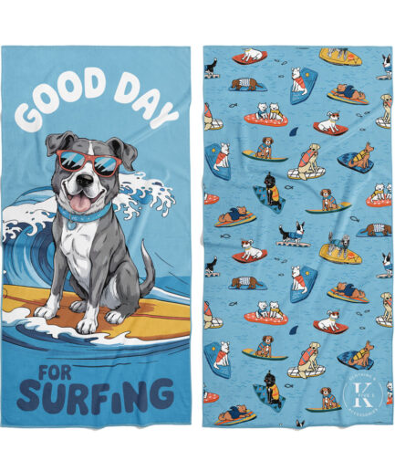 Serviette en microfibre - Surf canin