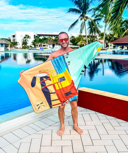 Serviette vague et liberté