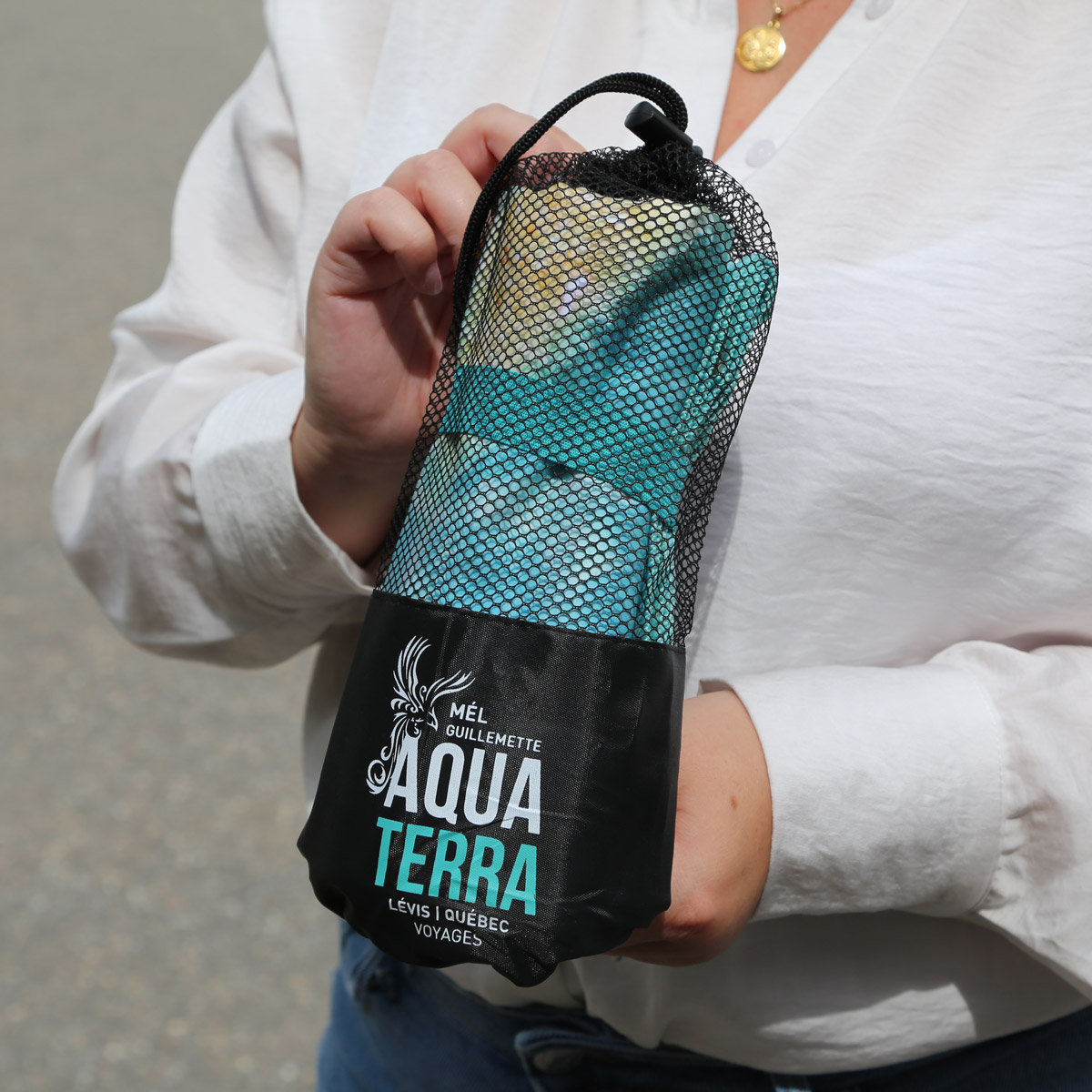 serviette-avec-sac Serviette personnalisé avec sac de transport