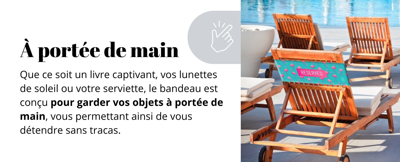 Bandeau de chaise - à porté de main