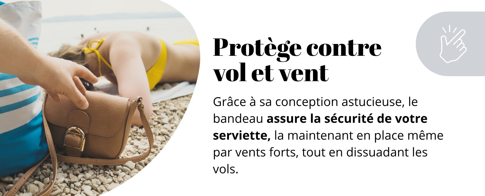 Bandeau de chaise - Protège contre vol et vent
