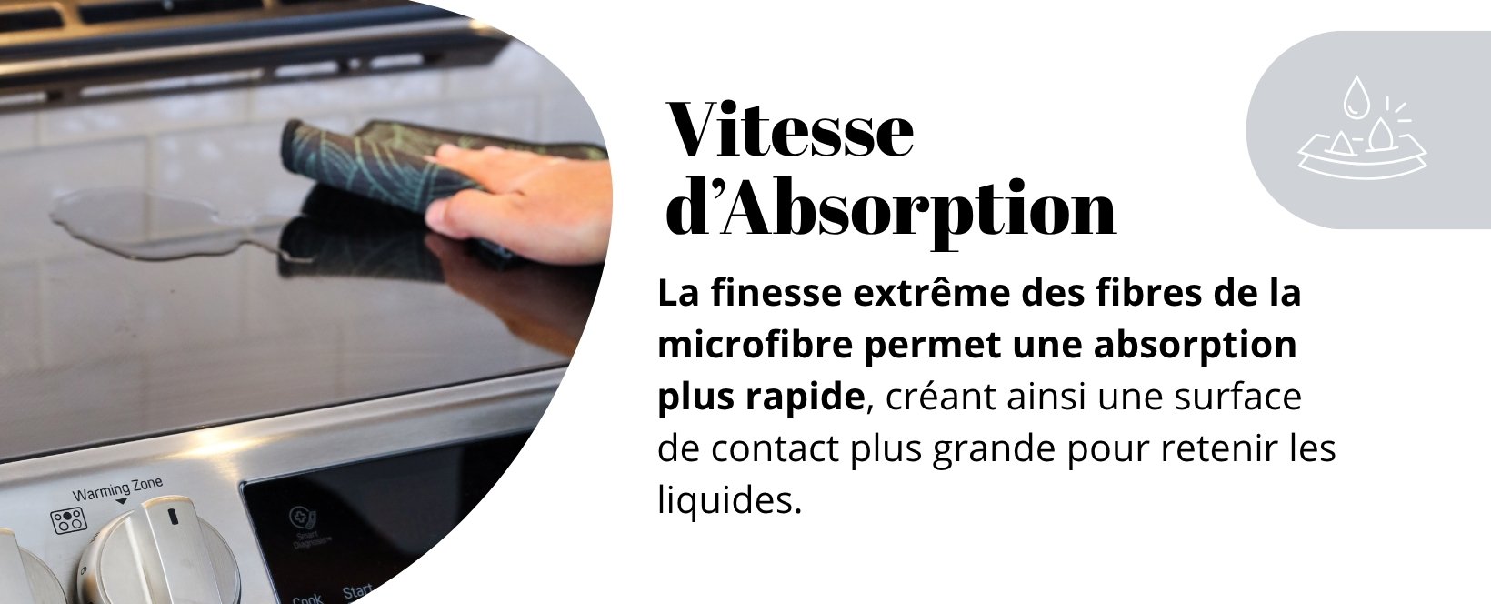 Linge nettoyant vitesse absorption