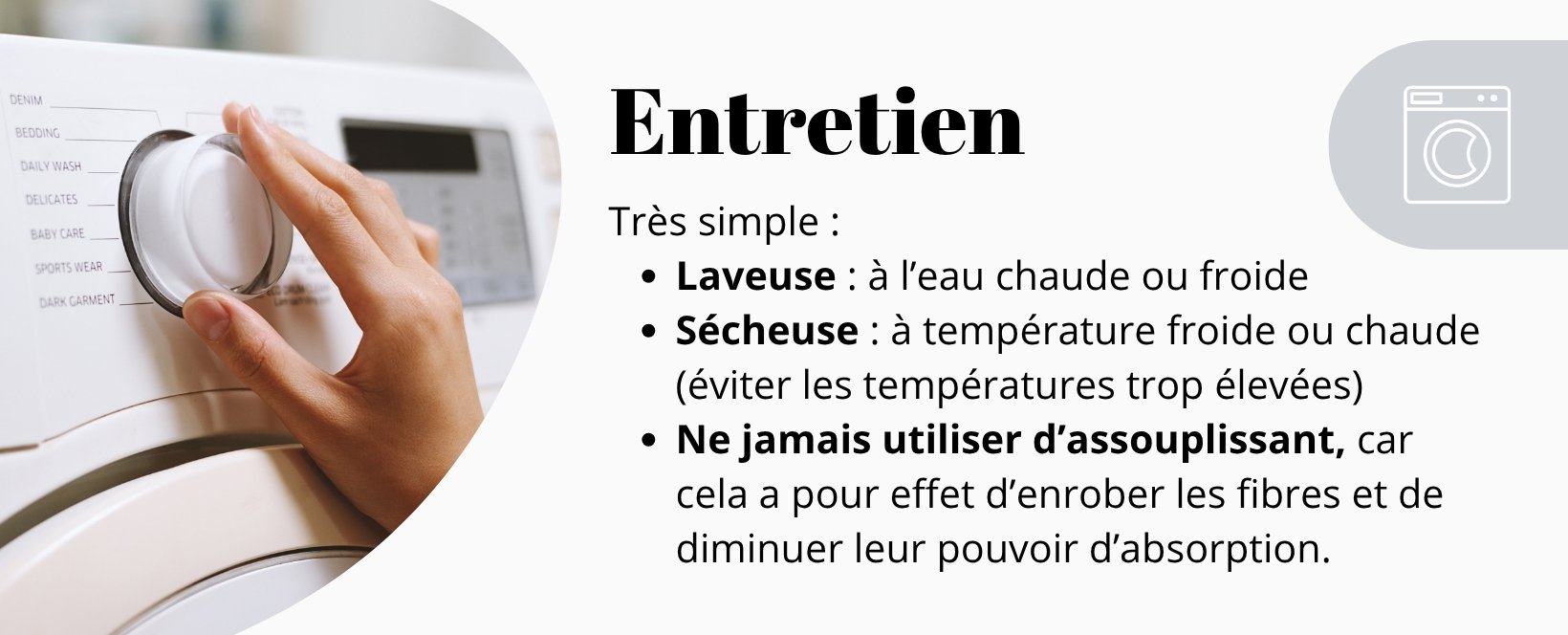 Linge vaisselle entretien