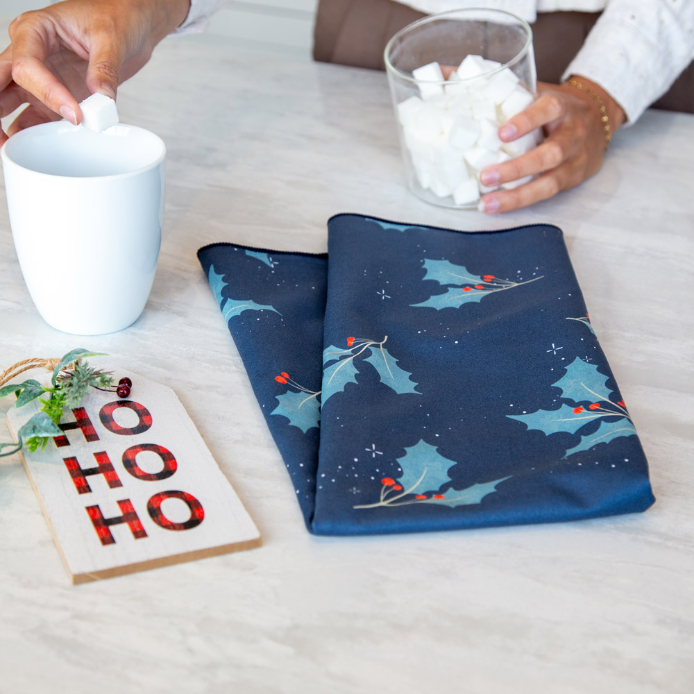 linge-vaisselle-sous-le-gui3 Linge à vaisselle de noël - Sous le gui