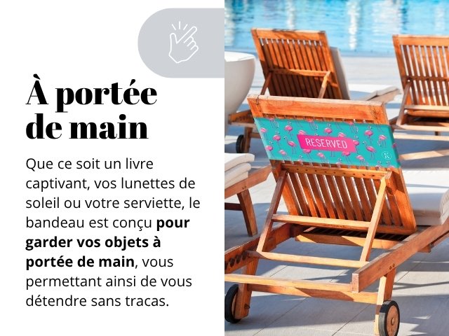 Bandeau chaise porté de main