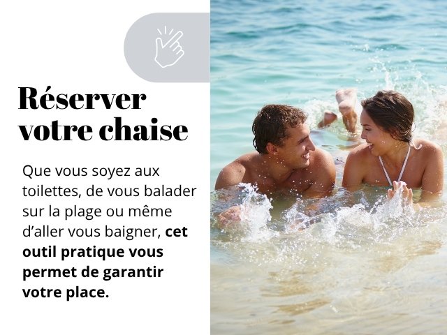 Bandeau chaise réservé