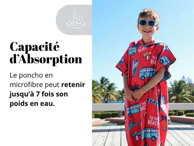 poncho ado capacité d'absorption
