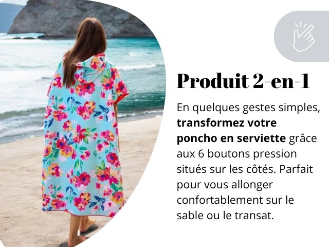 Poncho adulte 2 en 1