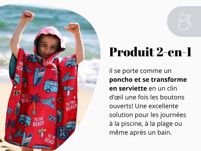Poncho enfant 2 en 1