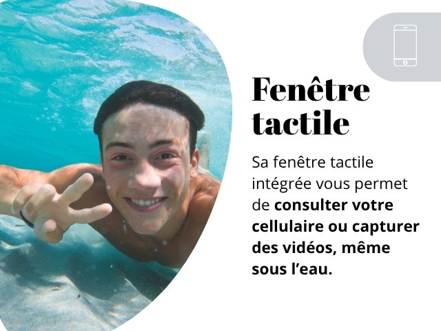 Sac banane fenêtre tactile